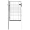 vidaXL ez&uuml;st sz&iacute;nű horganyzott ac&eacute;l kerti kapu 105x100 cm