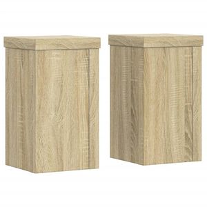 vidaXL 2 db sonoma t&ouml;lgy szerelt fa n&ouml;v&eacute;nytart&oacute; &aacute;llv&aacute;ny 10 x 10 x 18cm