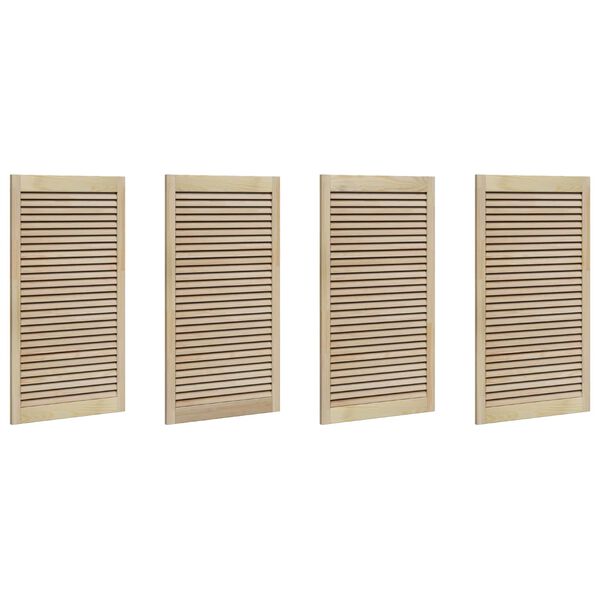 vidaXL Sz&eacute;fajt&oacute; 4 pcs Term&eacute;szetes 140.5 x 2 x 59.5 cm T&ouml;m&ouml;r fenyőfa