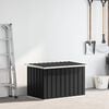vidaXL antracitsz&uuml;rke kerti t&aacute;rol&oacute;l&aacute;da 109 x 67 x 65 cm