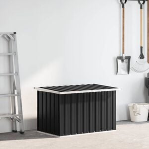 vidaXL antracitsz&uuml;rke kerti t&aacute;rol&oacute;l&aacute;da 109 x 67 x 65 cm