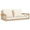 vidaXL b&eacute;zs polyrattan hintapad p&aacute;rn&aacute;kkal 109 x 62 x 40 cm
