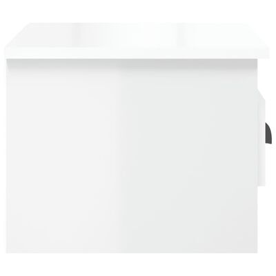 vidaXL magasfényű fehér falra szerelhető éjjeliszekrény 41,5x36x28 cm