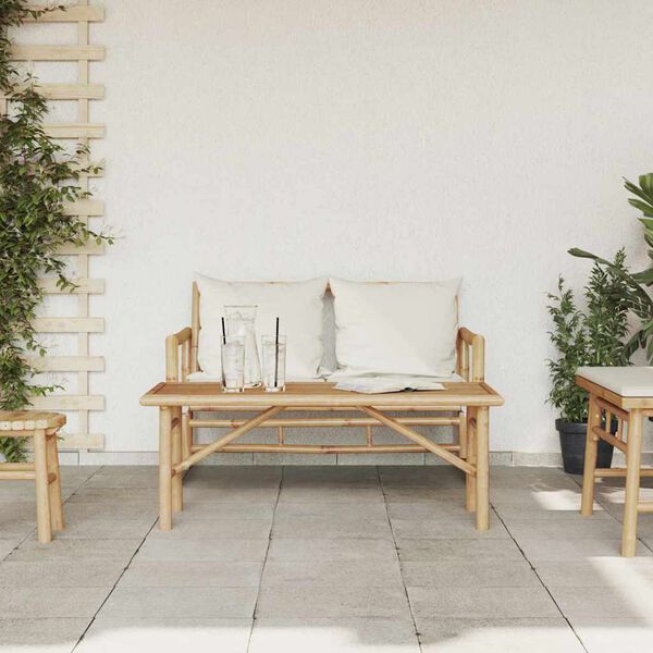 vidaXL Doh&aacute;nyz&oacute;asztal Barna 110 x 50 x 43 cm bambusz