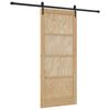 vidaXL Cs&uacute;sz&oacute; ajt&oacute; ORKDAL 86 x 198,5 cm T&ouml;m&ouml;r Fenyőfa Term&eacute;szetes