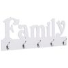 vidaXL "FAMILY" felirat&uacute; fali fogas 74 x 29,5 cm