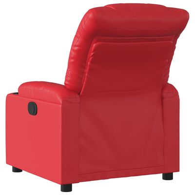 vidaXL piros műbőr elektromos dönthető fotel