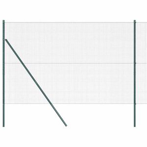 vidaXL Hegesztett dr&oacute;th&aacute;l&oacute;s ker&iacute;t&eacute;s talaj r&ouml;gz&iacute;t&eacute;s 50 x 1,5 m Z&ouml;ld