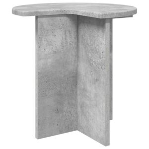 vidaXL Oldal asztal Betonsz&uuml;rke &Oslash; 39 x 38 cm Szerelt Fa