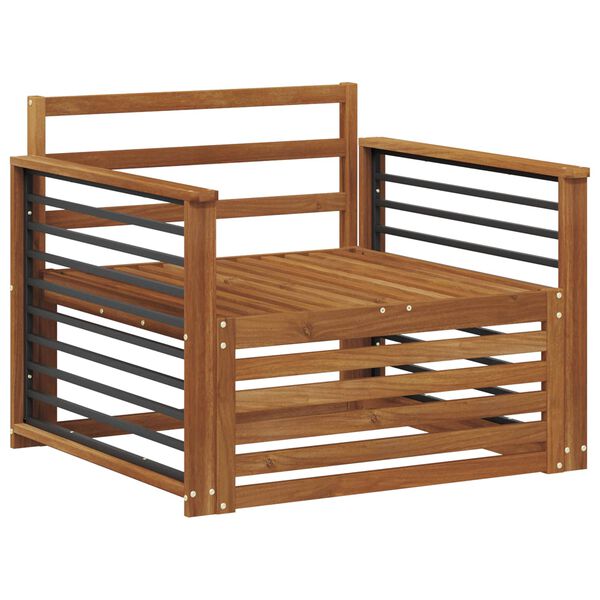 vidaXL 2 Darab Karfa n&eacute;lk&uuml;li kanap&eacute; T&ouml;m&ouml;r Ak&aacute;cfa Term&eacute;szetes