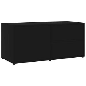 vidaXL fekete szerelt fa TV-szekr&eacute;ny 80 x 34 x 36 cm