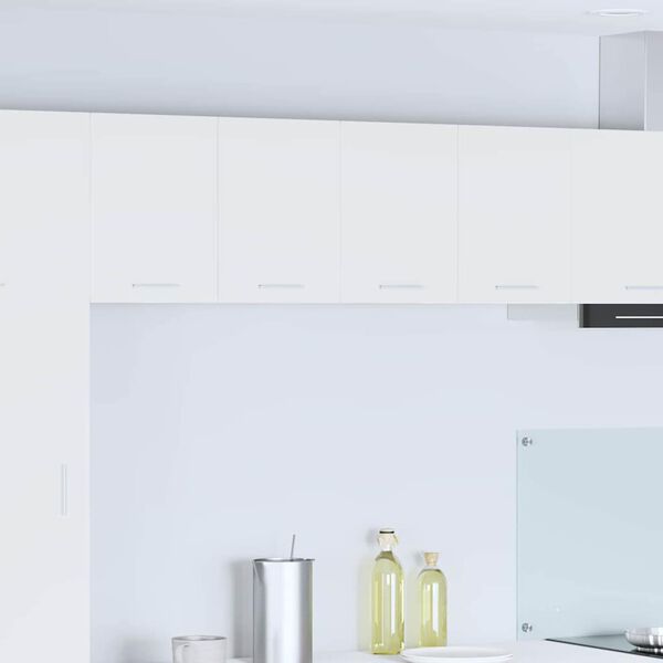 vidaXL F&uuml;ggő szekr&eacute;ny t&aacute;rol&oacute;val 2 pcs Feh&eacute;r 60 x 31 x 40 cm Faanyag