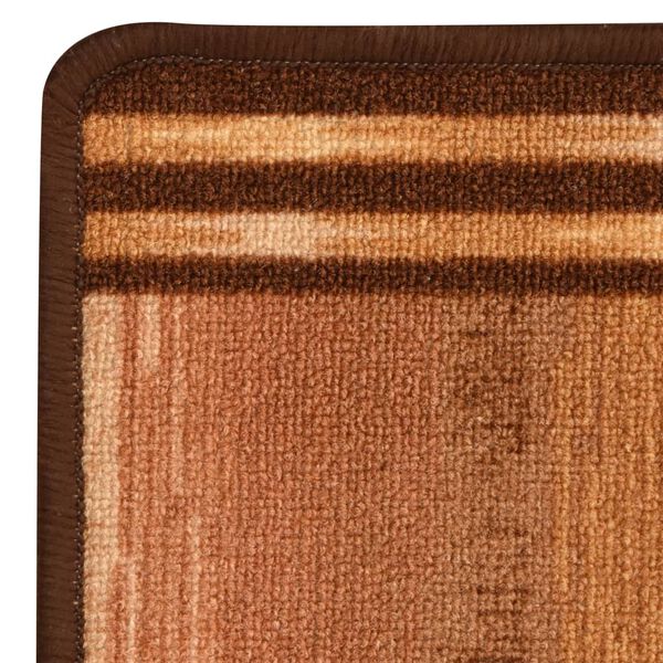 vidaXL b&eacute;zs kock&aacute;s fut&oacute;szőnyeg g&eacute;laljzattal 67 x 120 cm