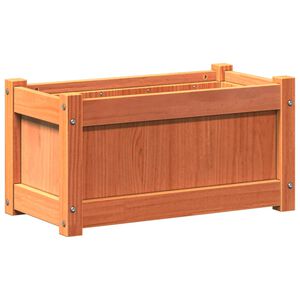 vidaXL viaszbarna t&ouml;m&ouml;r fenyőfa kerti vir&aacute;gl&aacute;da 60 x 31 x 31 cm