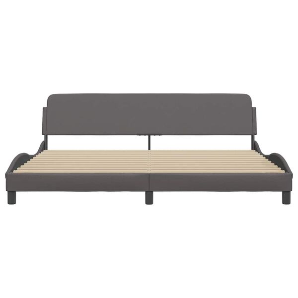 vidaXL sz&uuml;rke műbőr &aacute;gykeret Dover 200 x 200 cm