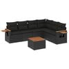 vidaXL Patio Sofa Set 6-szem&eacute;lyes Black