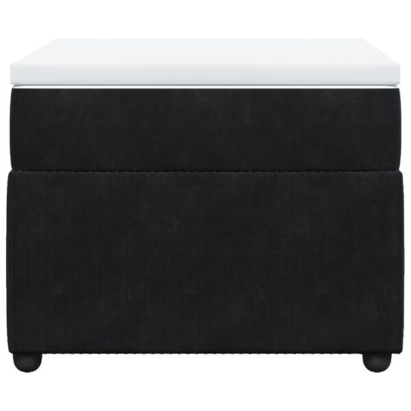 vidaXL fekete b&aacute;rsony rug&oacute;s &aacute;gy matraccal 90x190 cm