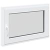 vidaXL D&ouml;nthető &eacute;s forgathat&oacute; pinceablak RISOR 90 x 70 cm PVC &eacute;s &Uuml;veg