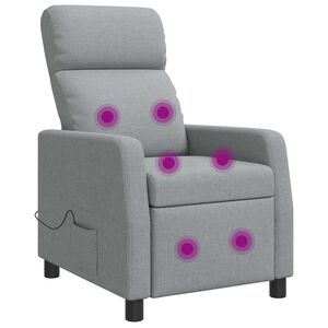 vidaXL Massz&aacute;zs Fotel Vil&aacute;gossz&uuml;rke Sz&ouml;vet