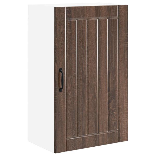 vidaXL Konyhaszekr&eacute;ny Lucca Barna T&ouml;lgy 50 x 31 x 80 cm Szerelt Fa