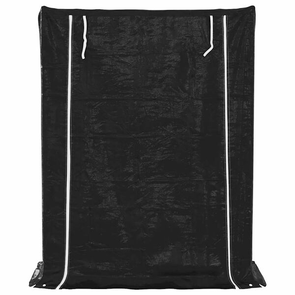 vidaXL tűzifa &aacute;llv&aacute;ny esőv&eacute;dővel 150x60x200 cm horganyzott ac&eacute;l