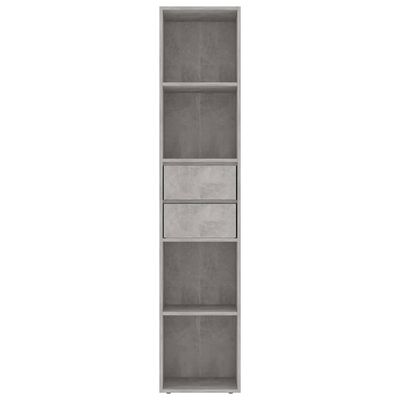 vidaXL betonszürke forgácslap könyvszekrény 36 x 30 x 171 cm