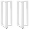 vidaXL 2 db T-alak&uacute; b&aacute;rasztall&aacute;b, feh&eacute;r, 50x35x(90-91) cm, ac&eacute;l