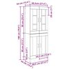 vidaXL Magasfi&uacute; &Ouml;reg fa 69,5 x 34 x 180 cm Faanyag