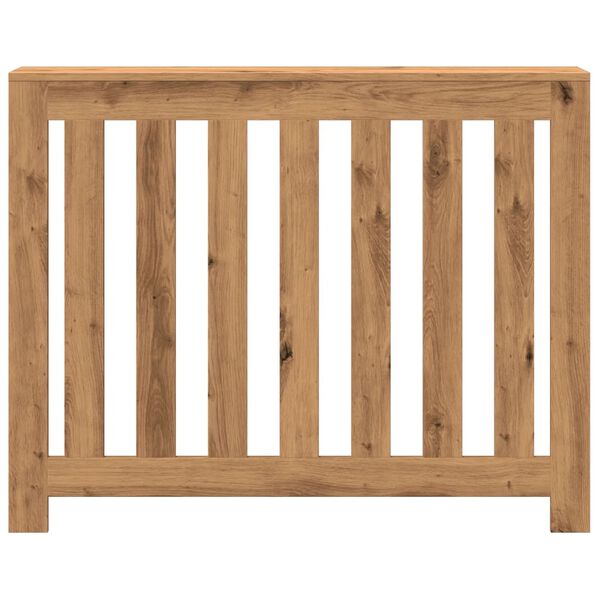 vidaXL k&eacute;zműves t&ouml;lgy sz&iacute;nű szerelt fa radi&aacute;torburkolat 104x20x82 cm