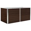 vidaXL barna kerti magas&aacute;gy&aacute;s horganyzott ac&eacute;lb&oacute;l 160 x 80 x 77 cm