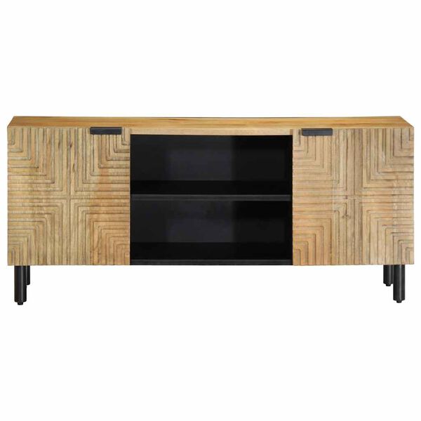 vidaXL barna tömör mangófa TV-szekrény 105 x 33 x 46 cm