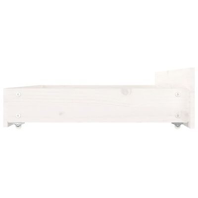 vidaXL fehér ágykeret fiókokkal 120 x 190 cm (4FT Small Double)