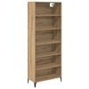 vidaXL Magasfi&uacute; Artisan t&ouml;lgy 69,5 x 34 x 180 cm Szerelt Fa