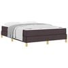 vidaXL Boxrug&oacute;s &aacute;gy matracmal S&ouml;t&eacute;t Barna 160 x 200 cm sz&ouml;vet