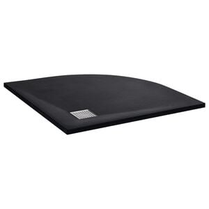 vidaXL fekete SMC zuhanyt&aacute;lca 90 x 90 cm