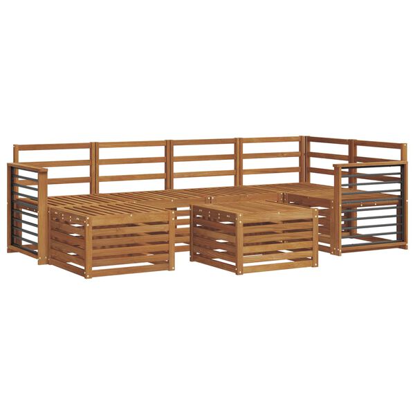 vidaXL &Uuml;lőgarnit&uacute;r&aacute;k Term&eacute;szetes T&ouml;m&ouml;r Ak&aacute;cfa