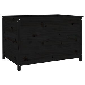 vidaXL fekete t&ouml;m&ouml;r fenyőfa kerti magas&aacute;gy&aacute;s 119,5 x 82,5 x 78 cm