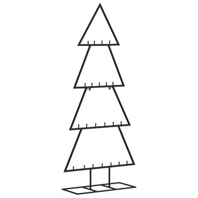 vidaXL fekete fém karácsonyfa dekorációhoz 125 cm