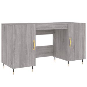 vidaXL sz&uuml;rke sonoma sz&iacute;nű szerelt fa &iacute;r&oacute;asztal 140x50x75 cm