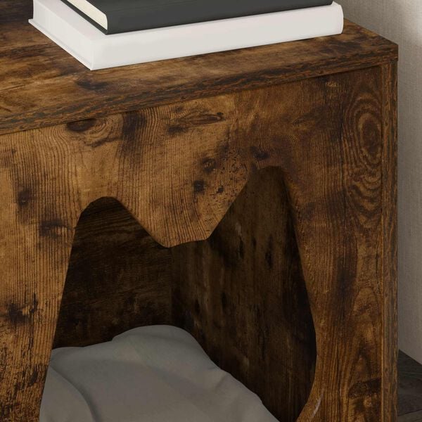 vidaXL Macska H&aacute;z F&uuml;st&ouml;lt t&ouml;lgy 42,5 x 40 x 53,5 cm Faanyag