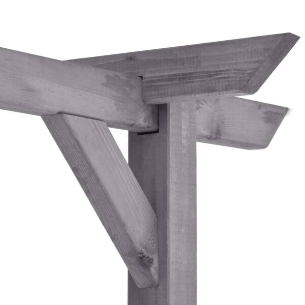 vidaXL sz&uuml;rke impregn&aacute;lt fenyőfa kerti pergola 400 x 40 x 205 cm