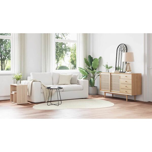 vidaXL Ter&uuml;letszőnyegek HUARTE Kr&eacute;m 160 x 230 cm Poli&eacute;szter