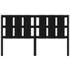 vidaXL fekete tömör fenyőfa ágyfejtámla 165,5 x 4 x 100 cm