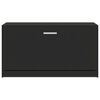 vidaXL fekete cipőpad 80 x 24 x 45 cm rétegelt fából