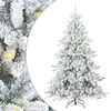 vidaXL Műanyag Hajtogat&oacute;s Kar&aacute;csonyfa Feh&eacute;r 240 cm PVC &eacute;s Ac&eacute;l
