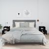 vidaXL 2 db fekete tömör fenyőfa éjjeliszekrény 40 x 34 x 55 cm