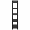 vidaXL K&ouml;nyvespolc Fekete t&ouml;lgy 80 x 30 x 155 cm Faanyag