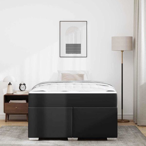 vidaXL &Aacute;gykeret matracmal Fekete 120 x 190 cm sz&ouml;vet