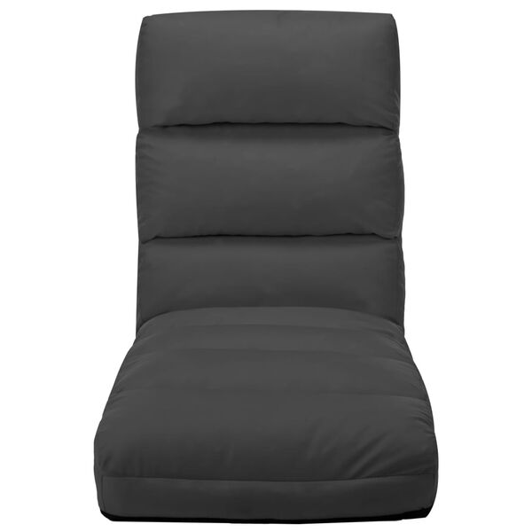 vidaXL antracitszürke összecsukható műbőr padlómatrac