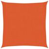 vidaXL narancss&aacute;rga HDPE napvitorla 160 g/m&sup2; 3 x 3 m